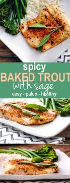 Spicy Baked Trout With Herbs And It S Health Benefits Baked Trout Trout Recipes Recipes