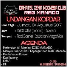 Contoh undangan syukuran di grup wa. Undangan Kopdar Dxic Manado Daihatsu Xenia Indonesia Club Online Portal