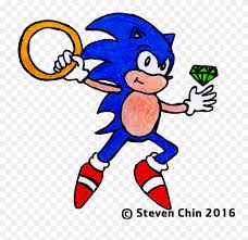 Here is a coloring page of sonic and his friends to paint online. Sonic The Hedgehog Chaos Emerald And By Chaos Emeralds Clipart 1095196 Pinclipart