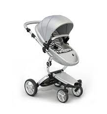 Mima Xari Moldura De Aluminio Prateado Argento Assento Preto E Branco Starter Mima Usa Strollers