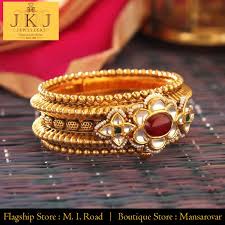 Jkj Jewellers Jaipur Is A Name That Has Been A Symbol Of Trust And Quality For Years Flagshi Bangles Jewelry Designs Pearl Bangles Gold Antique Bridal Jewelry