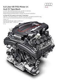Audi S7 Sportback 4g 4 0 Liter V8 Tfsi Motor Audi Ingegneria Meccanica Ingegneria