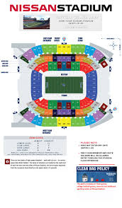 Nissan Stadium Seating Rows Nissan Stadium Seating Chart And