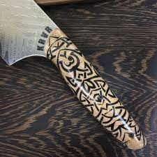 I have learned from the past when i waited too. Tribal Chef 10 Gyuto Feather Damascus Tribal Handle Knife Chef Knife Resin Design