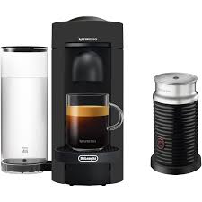 Delonghi dedica ec685 mod steam wand rancilio silvia v1/v2 delonghi ecodecalk descaler 500ml. De Longhi Nespresso Vertuoplus Coffee Espresso Single Serve Machine In Black Matte And Aeroccino Milk Frother In Black Walmart Com Walmart Com