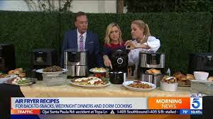 Air Fryer Recipes For Back To School Snacks Weeknights Dinners Dorm Cooking With Chef Jamie Gwen Ktla Air Fryer Recipes Cooking Dorm Cooking