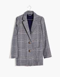 Black And White Plaid Blazer And Skirt Women S Dorset Blazer In Navy Glen Plaid In 2020 Glen Plaid Blazer Plaid Blazer