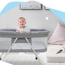 Portable Baby Bassinet Foldable Crib For Newborns Travel Bassinet With Removable Tent Portable Baby Bassinet Travel Bassinet Baby Bassinet