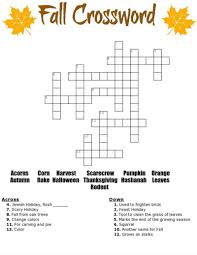 Free Fall Crossword Puzzle Printable Worksheet Available With And Without A Word Bank Perfect Fo In 2020 Crossword Puzzle Brain Teasers For Kids Fun Fall Activities