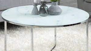 Couchtisch glas marmor oval giulia aus keramik mit optik black. Couchtisch Alisma In Glas Weiss Marmoroptik Und Chromgestell