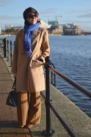 Of course, you can go for another jacket or coat design, but camel coats are super badass this year. Camel Coat And Grey Baker Boy Hat Link Up