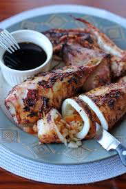 Inihaw Na Rellenong Pusit Grilled Stuffed Squid Summer Grilling Recipes Squid Recipes Recipes