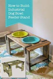 Industrial Dog Bowl Feeder Stand Dog Bowls Dog Food Stands Diy Dog Stuff