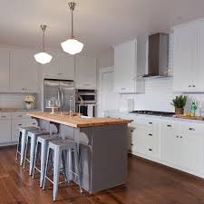 Gray Kitchen Island Butcher Block Top Transitional Kitchen Grey Kitchen Island Grey Kitchen Island Butcher Block Island Kitchen Butcher Block Kitchen