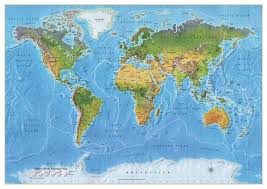 World Map Wall Chart Map Of The World Poster