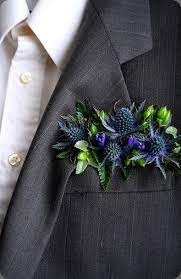 Botanical Brouhaha Floral Pocket Boutonniere Wedding Corsage