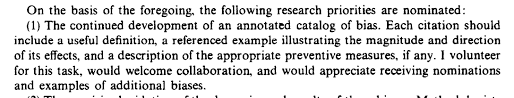 About Catalog Of Bias