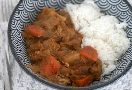 Slow Cooker Japanese Beef Sweet Potato Curry Rice Coconut Lime This classic beef stew recipe is so easy to make with tender and juicy beef chunks, it will not add in the potato chunks and cover the pot until the potatoes are tender. sweet potato curry rice