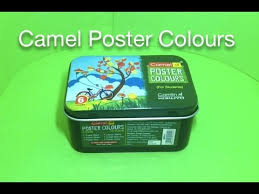 Camlin plastic crayons triangular 17 shades. Camel Poster Colours Youtube