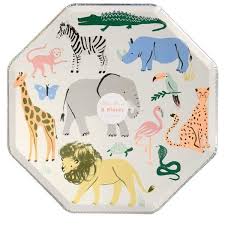 Perfectly designed china like plates or modern minimalism square plain color. 8 Safari Animals Party Plates Animal Birthday Party Decorations Jungle Birthday Decorations Girls Boys Birthday Party