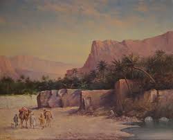 Tableau oriental paysage silhouette : Gaspard Detoursky Paysage Oriental Mutualart