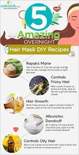 Coconut oil nourishes and moisturises your hair while shikakai helps strengthen your hair roots. Hair Care 5 Incredible Overnight Hair Mask Diy Ideas For A Lustrous And Stronger Mane Infographic