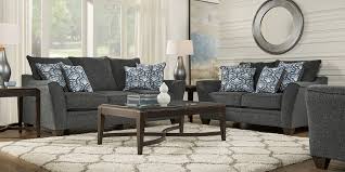 Victoria Park Gunmetal 7 Pc Living Room Rooms To Go Affordable Living Room Furniture Interior Design Living Room Living Room Interior
