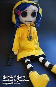 Coraline Doll Rag Dolls Handmade Gothic Dolls