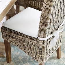Rosalind Replacement Cushion Off White Twill Ballard Designs In 2021 Kitchen Chair Cushions Dining Room Chair Cushions Wicker Dining Chairs