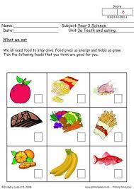 You can create printable tests and worksheets from these grade 3 diet and nutrition questions! Amazing Food We Eat Class Worksheets On Healthy Eating And Unhealthy For Kids 1st Grade Jaimie Bleck