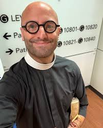 Fr. Josh Bales: "I was afraid of hospitals when I was younger, like a lot  of kids, I guess. I remember how sad I was to be in a building full of