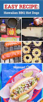 Featuring Oscar Mayer Wieners Basted With Kraft Sweet Brown Sugar Barbecue Sauce Topped With Homemade Grilled Pineapple Cucumb Hawaiian Bbq Hot Dogs Easy Meals
