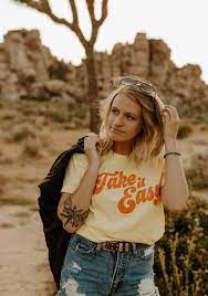 Take It Easy Tee In 2021 Graphic Tees Women Womens Graphic Tees Vintage Boho Shirts