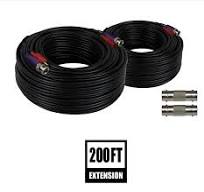 100 ft In-Wall Rated BNC Video-Power Extension Cable with Extension Adapter  - 2 Pack