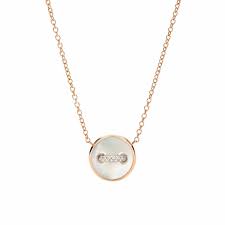 Achat Collier Pomellato Pom Pom Dot en or rose, nacre et diamants