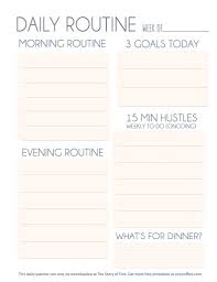 A Simple Morning Routine To Balance Work Life Home Life Free Printable Daily Routine Chart The Story Of Five Routine Printable Daily Routine Chart Morning Routine Printable