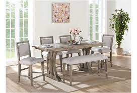 Pueblo gray counter height ifd3401count. Winners Only Xena Dxt33678 Transitional Rectangular Counter Height Dining Table With 18 Leaf Gill Brothers Furniture Pub Tables