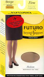 Futuro Therapeutic Support Thigh Highs Reinforced Toe