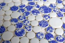 Check spelling or type a new query. China Blue And White Color Glazed Ceramic Penny Round Mosaic Tile China Mosaic Tiles Tiles Mosaic