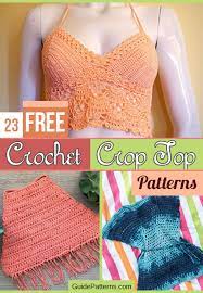 Las crochet bra top pattern in crafts, needlecrafts & yarn, crocheting & knitting | ebay knitted bra now with pattern. 23 Free Crochet Crop Top Patterns Guide Patterns