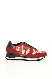 Baskets femme très légère et moderne avec de fines baskets camilia rouges. Geox Baskets Femme De Couleur Rouge En Destockage 1571800 Rouge0 Modz
