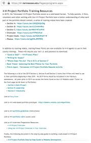 Maybe you would like to learn more about one of these? Resourves For Helping 4 H Ers Prepare The E Portfolio Tennessee 4 H Youth Development