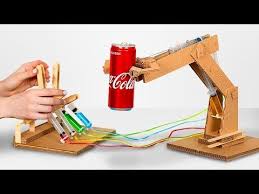 How To Make Hydraulic Powered Robotic Arm From Cardboard Youtube Robot Arm Cardboard Robot Diy Robot