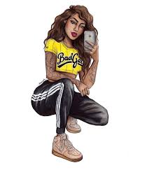 Bad Gyaaal Sketch Fashionsketch Fashiondrawing Fashionillustration Drawing Illustration Art Black Girl Magic Art Black Women Art Black Art Pictures