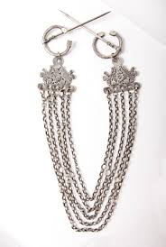 Fibules Berberes En Argent Ajoure Tunisie Silver Chain Chain Silver
