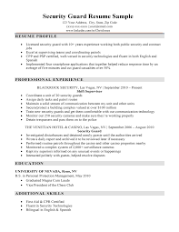 Security officer in a retail environment. Security Guard Resume Sample Writing Tips Resume Companion