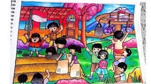 Gambar mewarnai anak anak bertema hut kemerdekaan republik indonesia 74. Contoh Gambar Mewarnai Untuk Anak Tk Tema Kemerdekaan