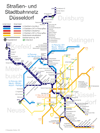 Stadtbahn Dusseldorf U Bahn Karte Deutschland