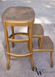 Vintage metal kitchen step stool. Vintage Cosco Step Stool Gets A Modern Farmhouse Styled Makeover Ambient Wares