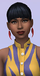 Before and after of Octavia Moon, another premade Sim in Del Sol Valley.  According to their family bio, “Octavia is the lyrical...